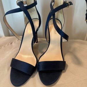 *Never Worn* Nine West Women's Navy Satin Strappy Heels 8.5M